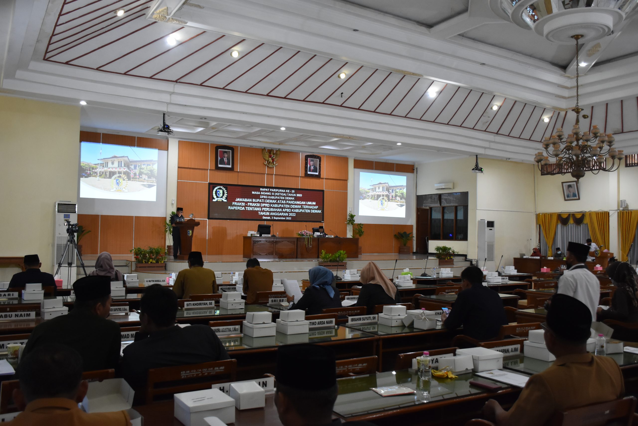 Rapat Paripurna, DPRD Demak Bahas Jawaban Bupati Soal Raperda Perubahan ...